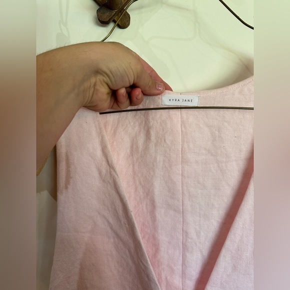 Kyra Jane Linen Jumper Dress - Picture 2 of 5